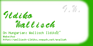 ildiko wallisch business card